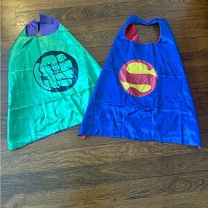 Source Unknown Superhero Capes - Blue and Green